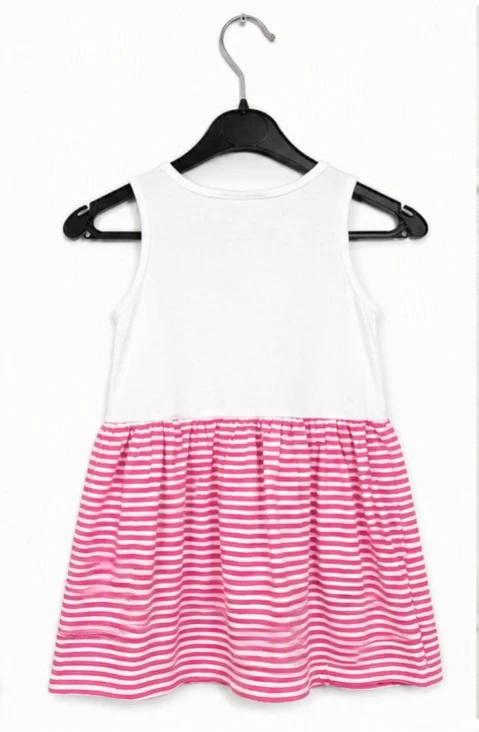 Roze en witte Minnie Disney jurk – 5 jaar – photo 3